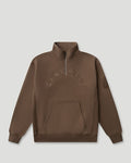 Generals Oversized Qtr Zip Chestnut